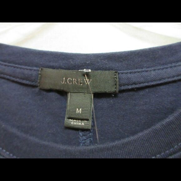 J. Crew dress navy w/white stripes sz medium - Picture 3 of 3